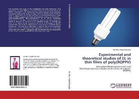 Experimental and theoretical studies of EL in thin films of poly(ROPPV)