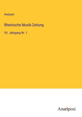 Rheinische Musik-Zeitung