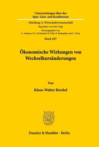 Ökonomische Wirkungen von Wechselkursänderungen.