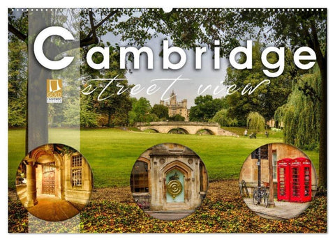 Cambridge street view (Wandkalender 2026 DIN A2 quer), CALVENDO Monatskalender