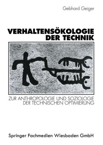 Verhaltensökologie der Technik