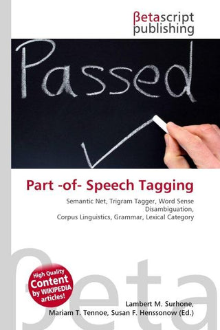 Part -of- Speech Tagging