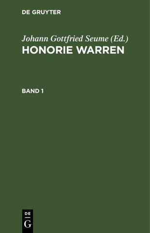 Honorie Warren / Honorie Warren. Band 1