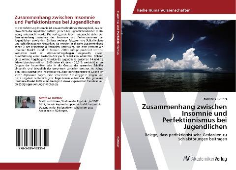 Zusammenhang zwischen Insomnie und Perfektionismus bei Jugendlichen