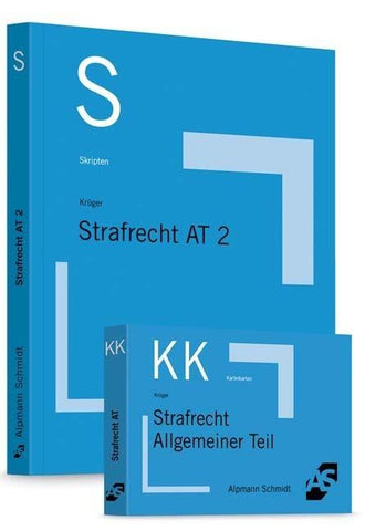 Bundle Krüger/Schäffer, Skript Strafrecht AT 2 + Schäffer/Reiß, Karteikarten Strafrecht AT
