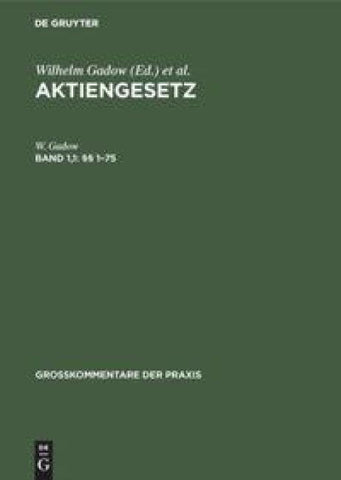 Aktiengesetz / §§ 1–75