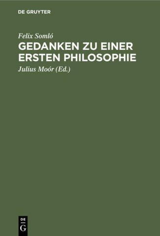 Gedanken zu einer ersten Philosophie