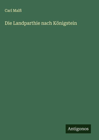 Die Landparthie nach Königstein