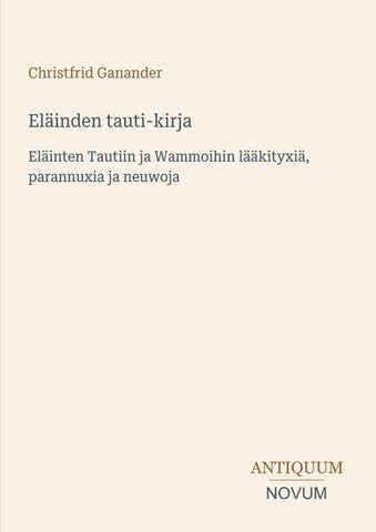 Eläinden tauti-kirja