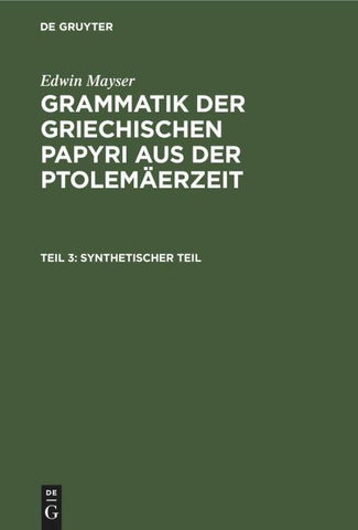 Synthetischer Teil