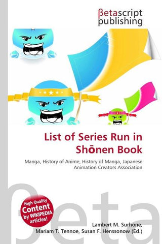 List of Series Run in Sh¿nen Book