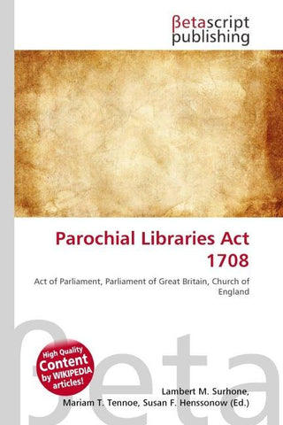 Parochial Libraries Act 1708