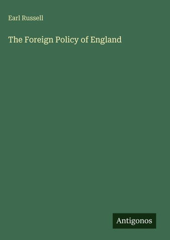The Foreign Policy of England