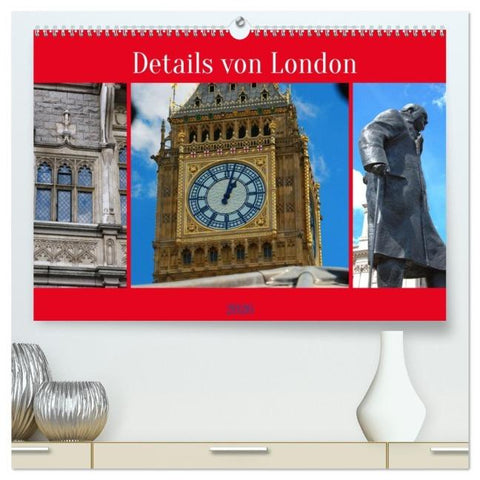 Details von London (hochwertiger Premium Wandkalender 2026 DIN A2 quer), Kunstdruck in Hochglanz