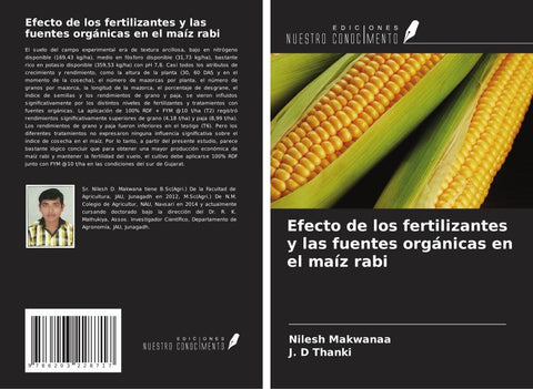 Efecto de los fertilizantes y las fuentes orgánicas en el maíz rabi