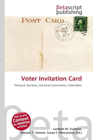 Voter Invitation Card