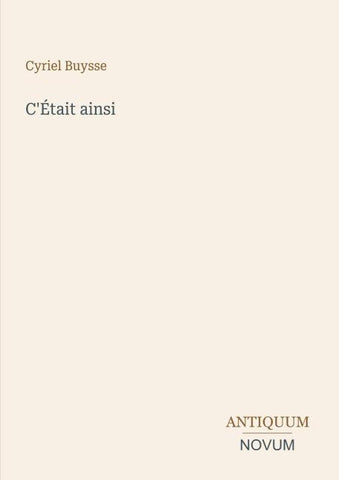 C'Était ainsi