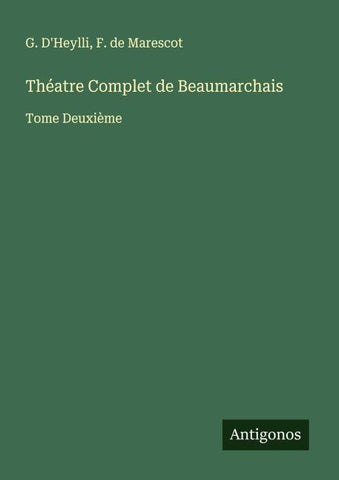 Théatre Complet de Beaumarchais