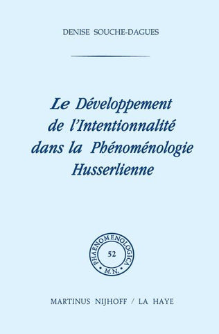 Le développement de l'intentionalité dans la phénoménologie husserlienne