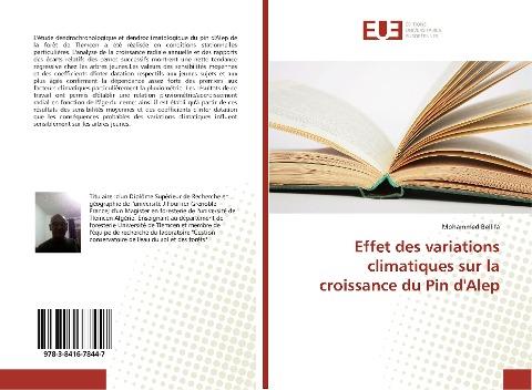 Effet des variations climatiques sur la croissance du Pin d'Alep