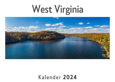 West Virginia (Wandkalender 2024, Kalender DIN A4 quer, Monatskalender im Querformat mit Kalendarium, Das perfekte Geschenk)