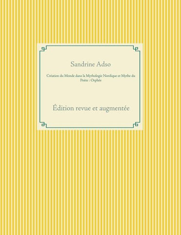 Création du Monde dans la Mythologie Nordique et Mythe du Poète : Orphée