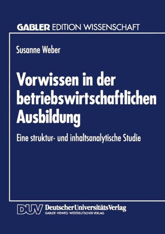 Vorwissen in der betriebswirtschaftlichen Ausbildung