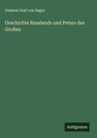 Geschichte Russlands und Peters des Großen