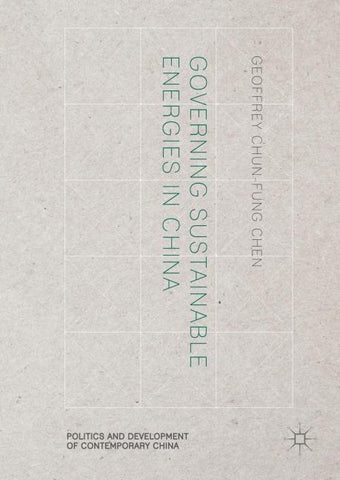 Governing Sustainable Energies in China