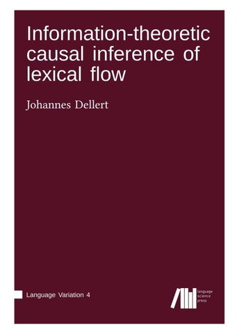 Information-theoretic causal inference of lexical flow
