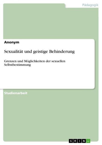 Sexualität und geistige Behinderung