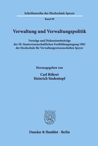 Verwaltung und Verwaltungspolitik.