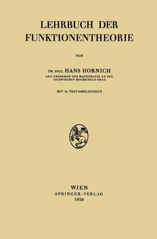 Lehrbuch der Funktionentheorie
