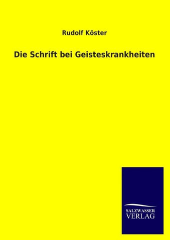 Die Schrift bei Geisteskrankheiten