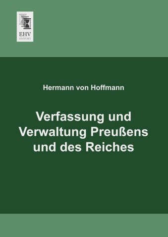 Verfassung und Verwaltung Preußens und des Reiches