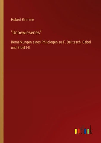 "Unbewiesenes"