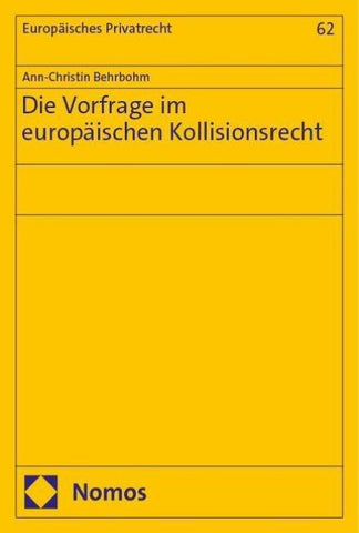 Die Vorfrage im europäischen Kollisionsrecht