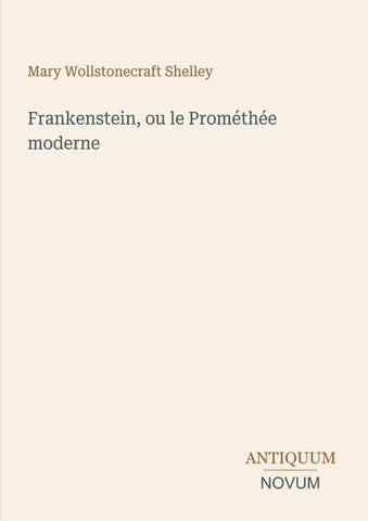 Frankenstein, ou le Prométhée moderne
