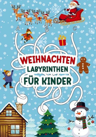 Labyrinthen für Kinder - Weihnachten!