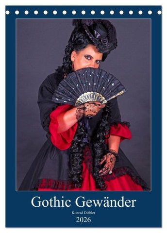 Gothic Gewänder (Tischkalender 2026 DIN A5 hoch), CALVENDO Monatskalender