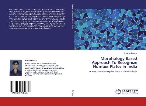 Morphology Based Approach To Recognize Number Plates in India