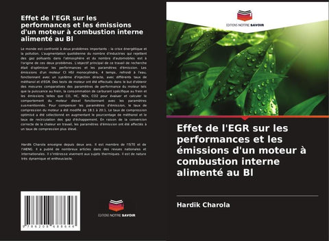 Effet de l'EGR sur les performances et les émissions d'un moteur à combustion interne alimenté au Bl