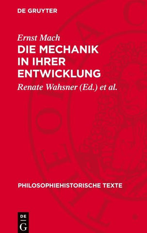 Die Mechanik ın ihrer Entwicklung