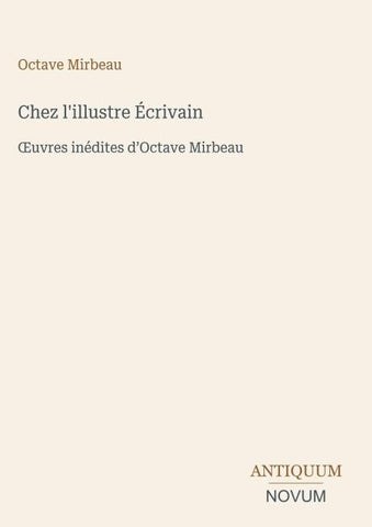 Chez l'illustre Écrivain
