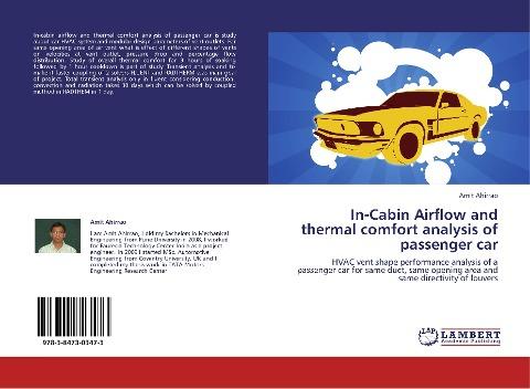 In-Cabin Airflow and thermal comfort analysis of passenger car