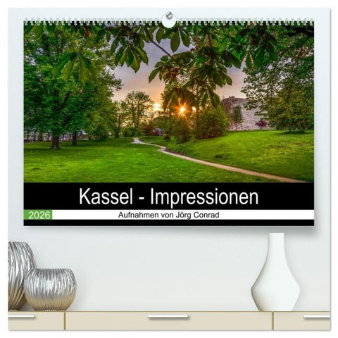 Kassel - Impressionen (hochwertiger Premium Wandkalender 2026 DIN A2 quer), Kunstdruck in Hochglanz