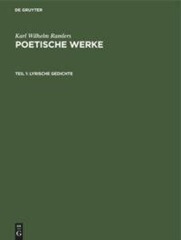 Lyrische Gedichte