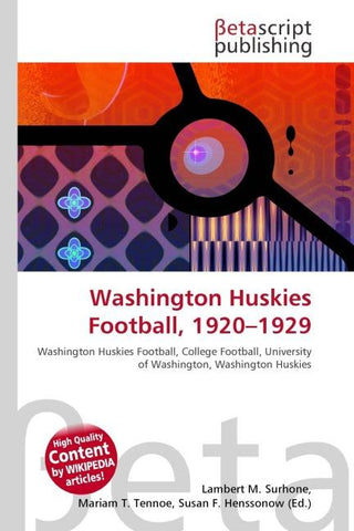 Washington Huskies Football, 1920-1929