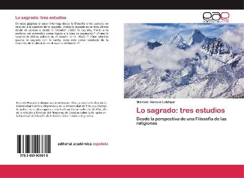 Lo sagrado: tres estudios