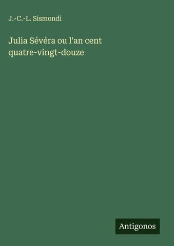 Julia Sévéra ou l'an cent quatre-vingt-douze
